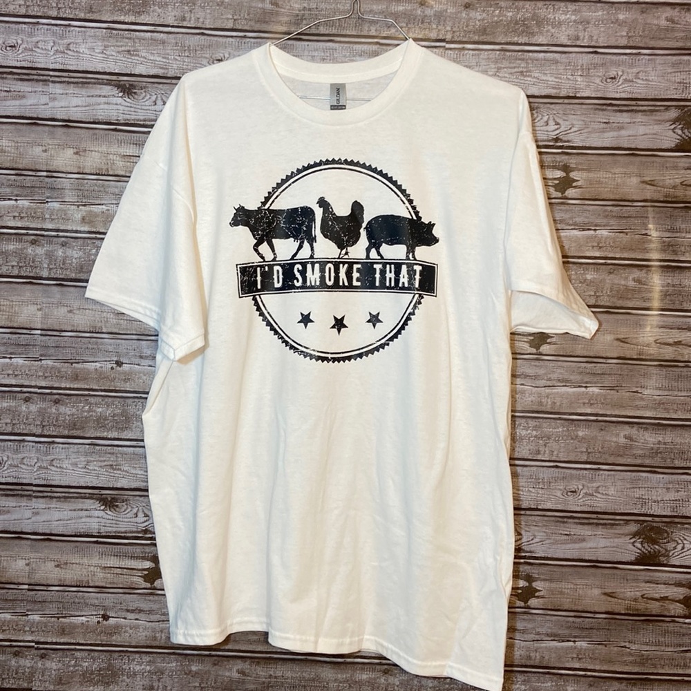 I’d smoke that screen print tee